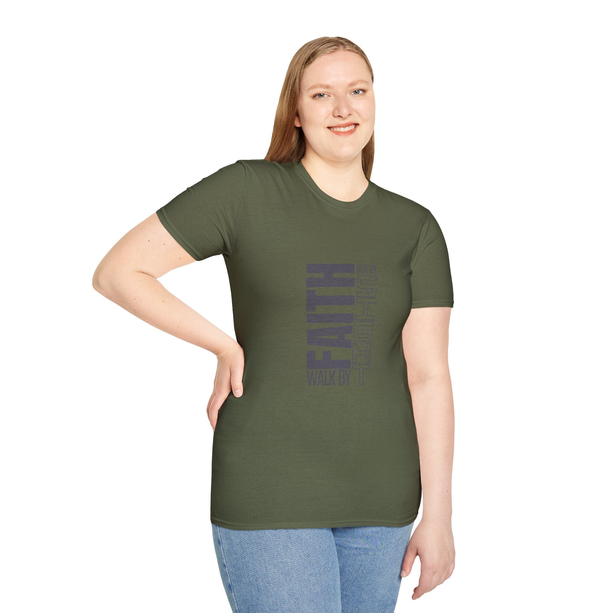 Faith T-Shirt — "Walk by Faith, Not by Sight" Christian Graphic Tee