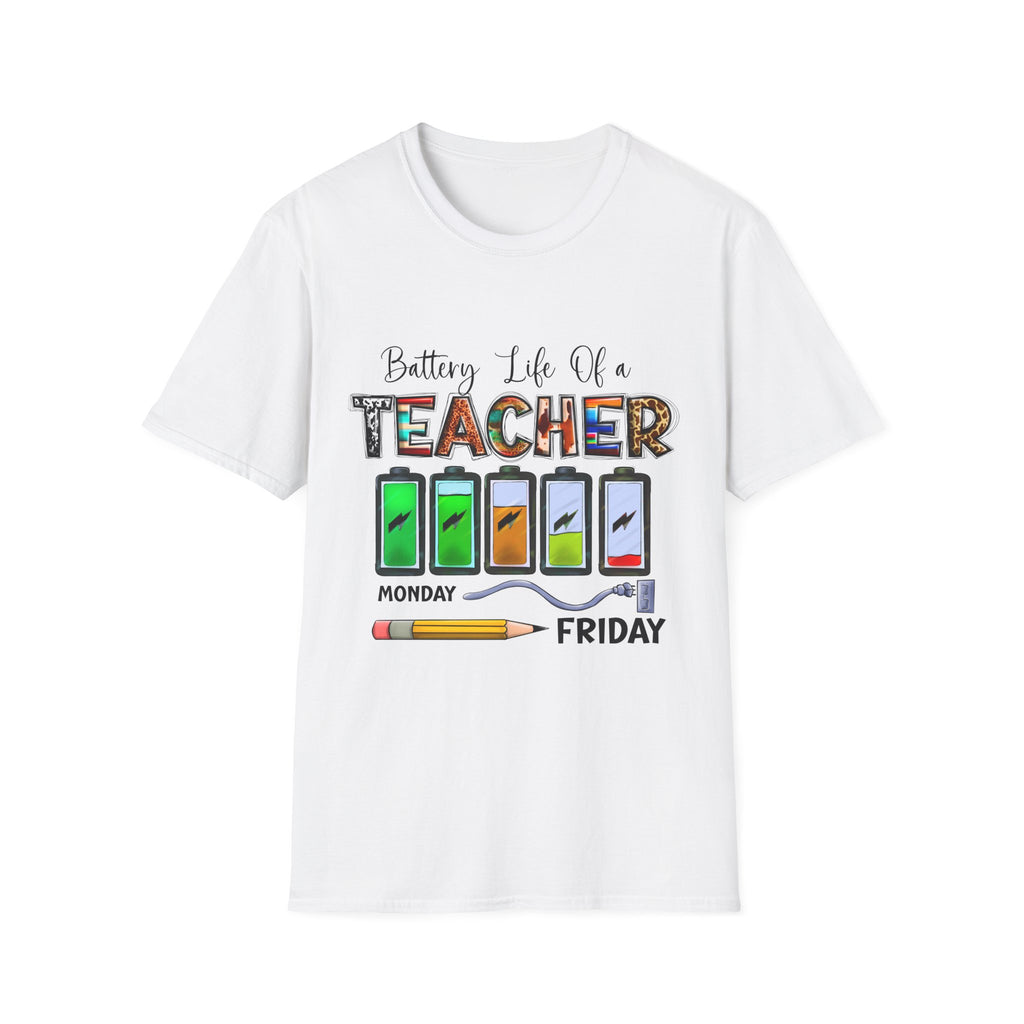 Teacher Life Unisex Softstyle T-Shirt | Funny Teacher Gift | Back to School Shirt | Teacher Appreciation | Casual Everyday Wear
