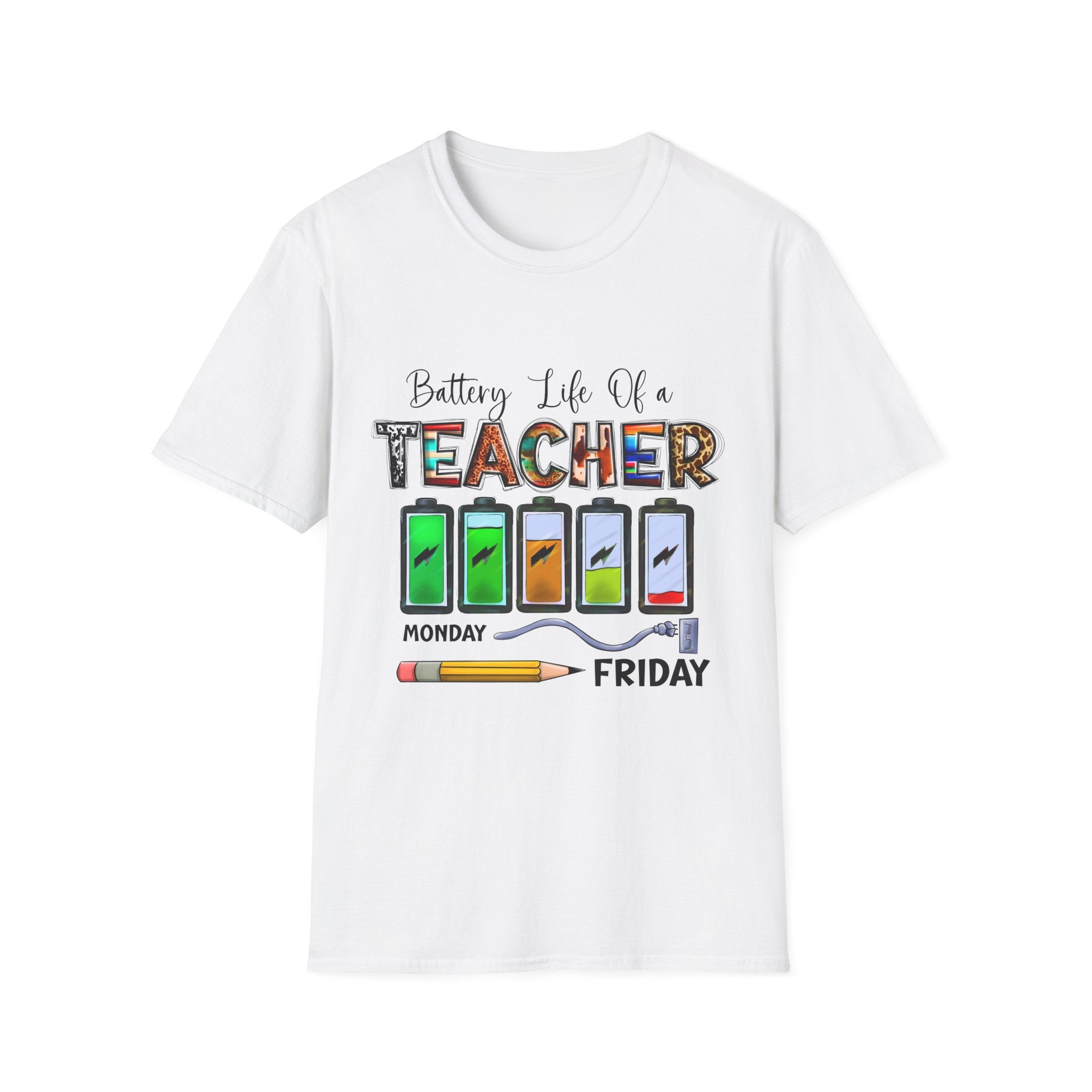 Teacher Life Unisex Softstyle T-Shirt | Funny Teacher Gift | Back to School Shirt | Teacher Appreciation | Casual Everyday Wear