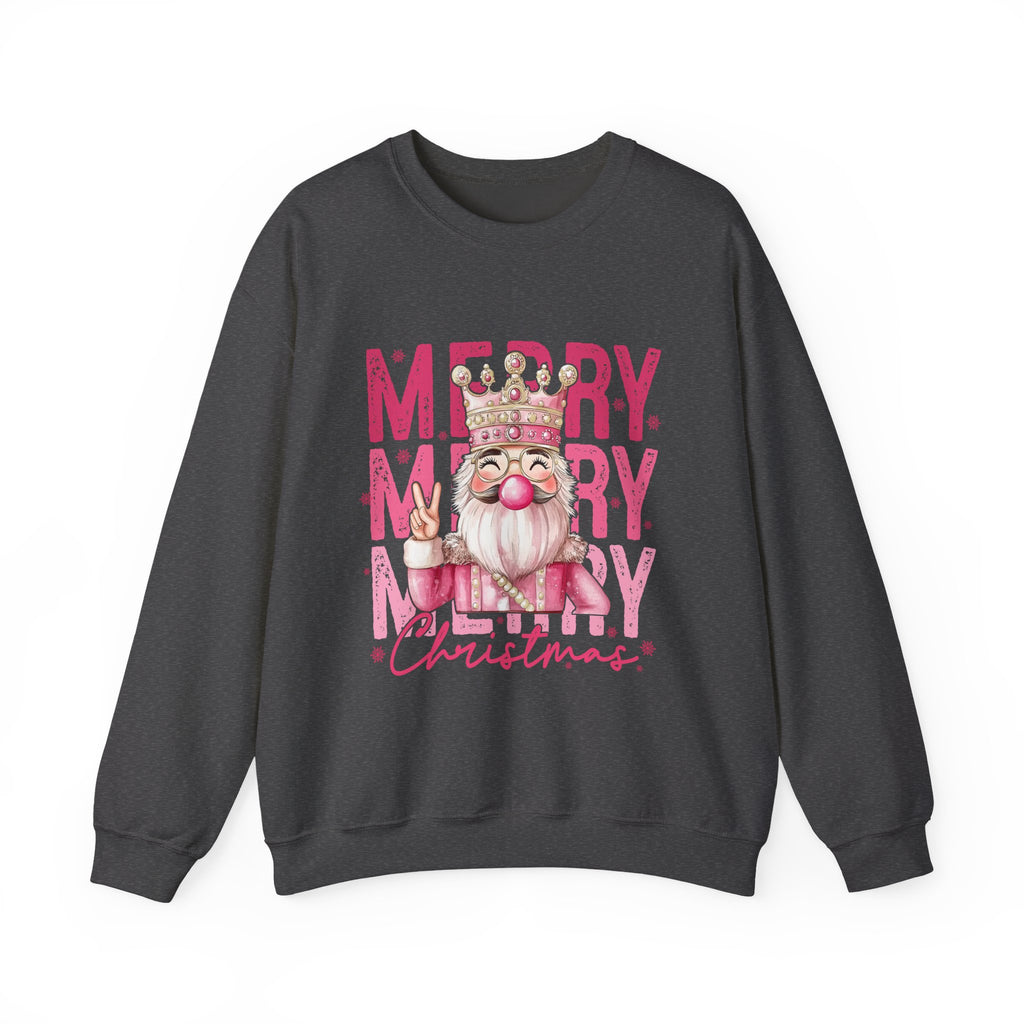 Merry Christmas Sweatshirt, Cozy Crew Neck, Holiday Gift, Unisex Apparel, Festive Fashion, Winter Wardrobe