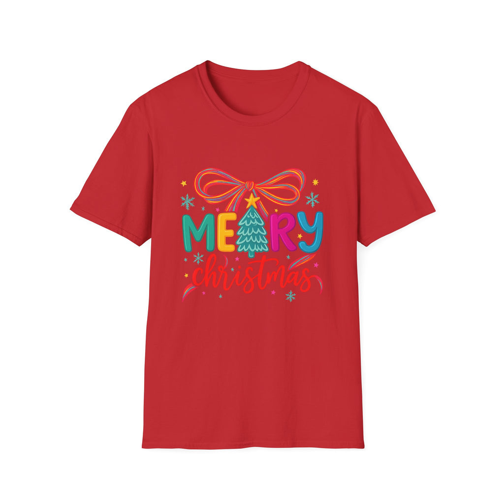 Merry Christmas T-Shirt, Festive Tee, Holiday Apparel, Unisex Graphic Tee, Christmas Gift Idea, Seasonal Wear