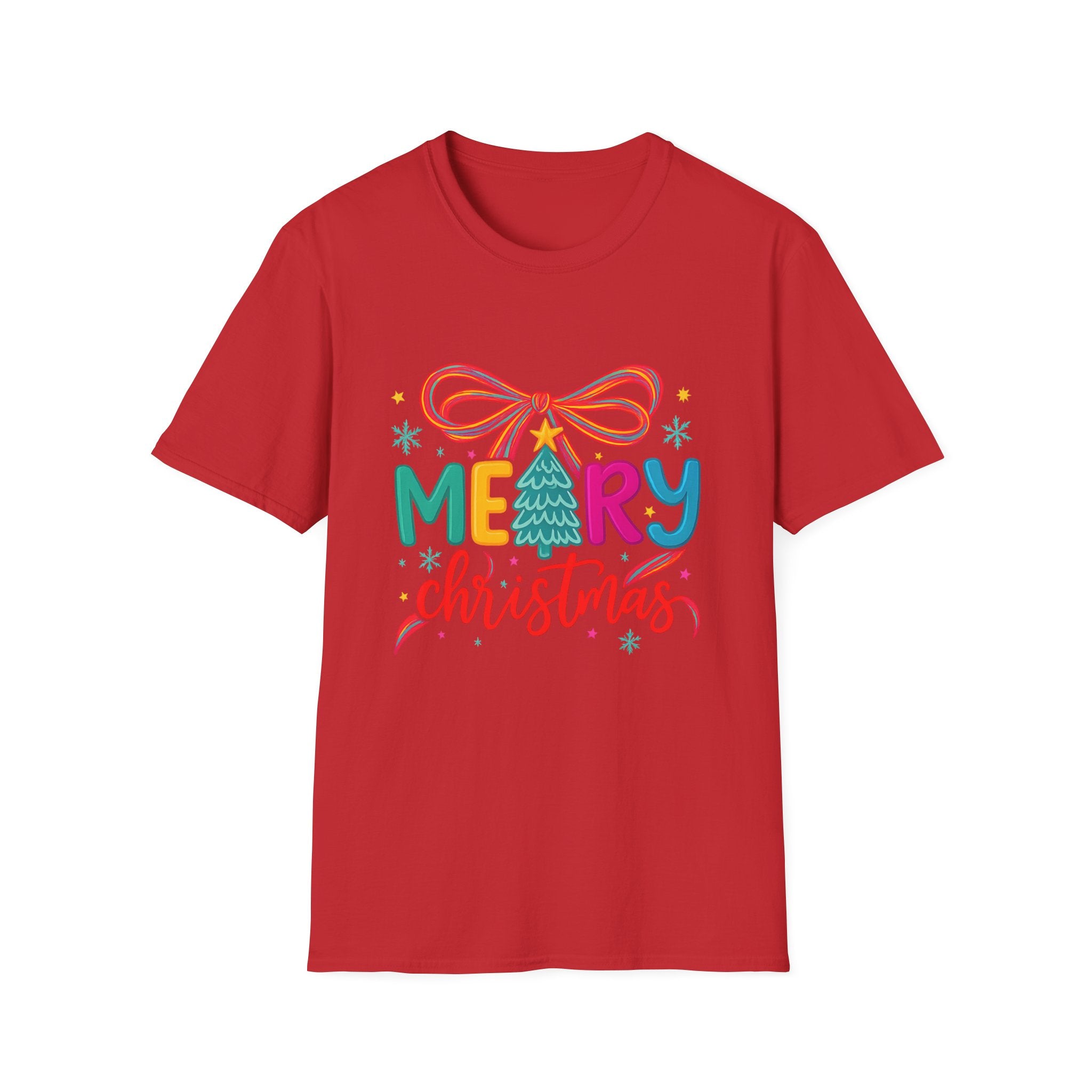 Merry Christmas T-Shirt, Festive Tee, Holiday Apparel, Unisex Graphic Tee, Christmas Gift Idea, Seasonal Wear