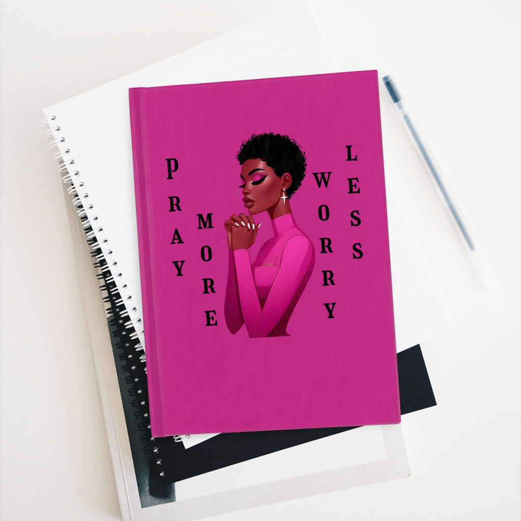 Empowering Prayer Journal - Pray More Worry Less, Wellness Journal, Inspirational Notebook, Gift for Her, Self-Care Planner