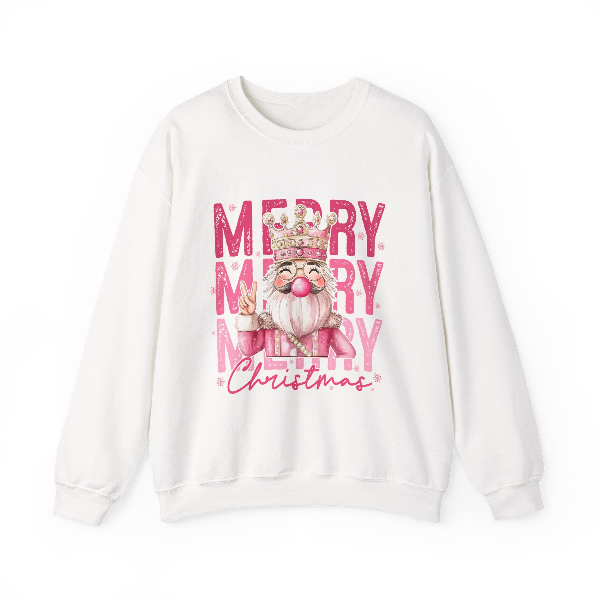 Merry Christmas Sweatshirt, Cozy Crew Neck, Holiday Gift, Unisex Apparel, Festive Fashion, Winter Wardrobe