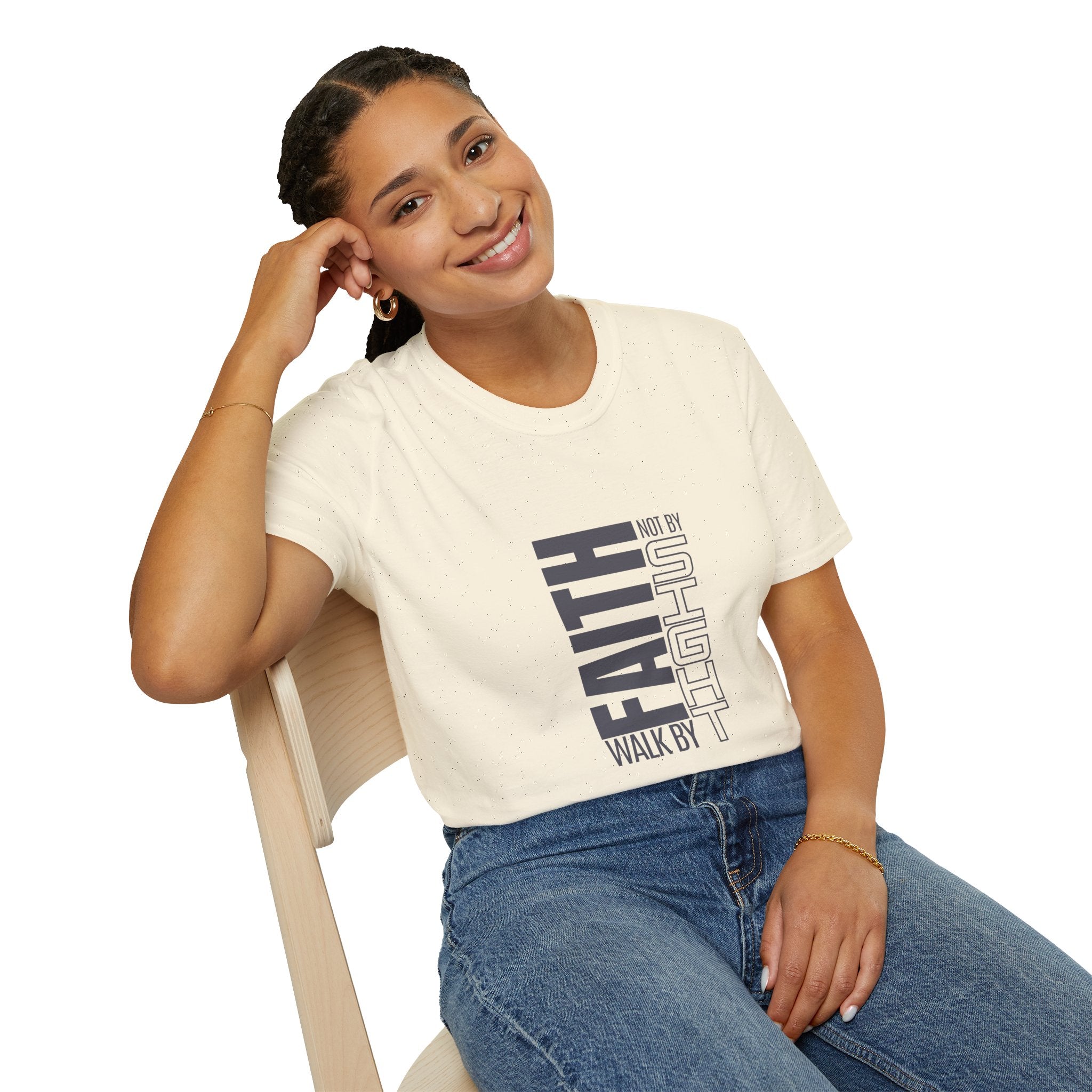 Faith T-Shirt — "Walk by Faith, Not by Sight" Christian Graphic Tee