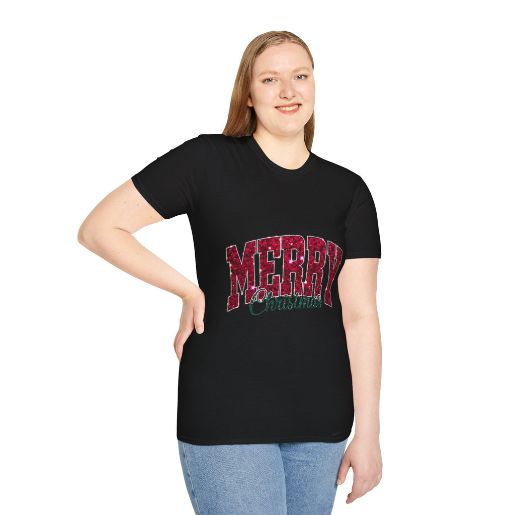 Merry Christmas Unisex T-Shirt | Holiday Gift, Festive Apparel, Family Matching, Cozy Tee, Seasonal Outfit