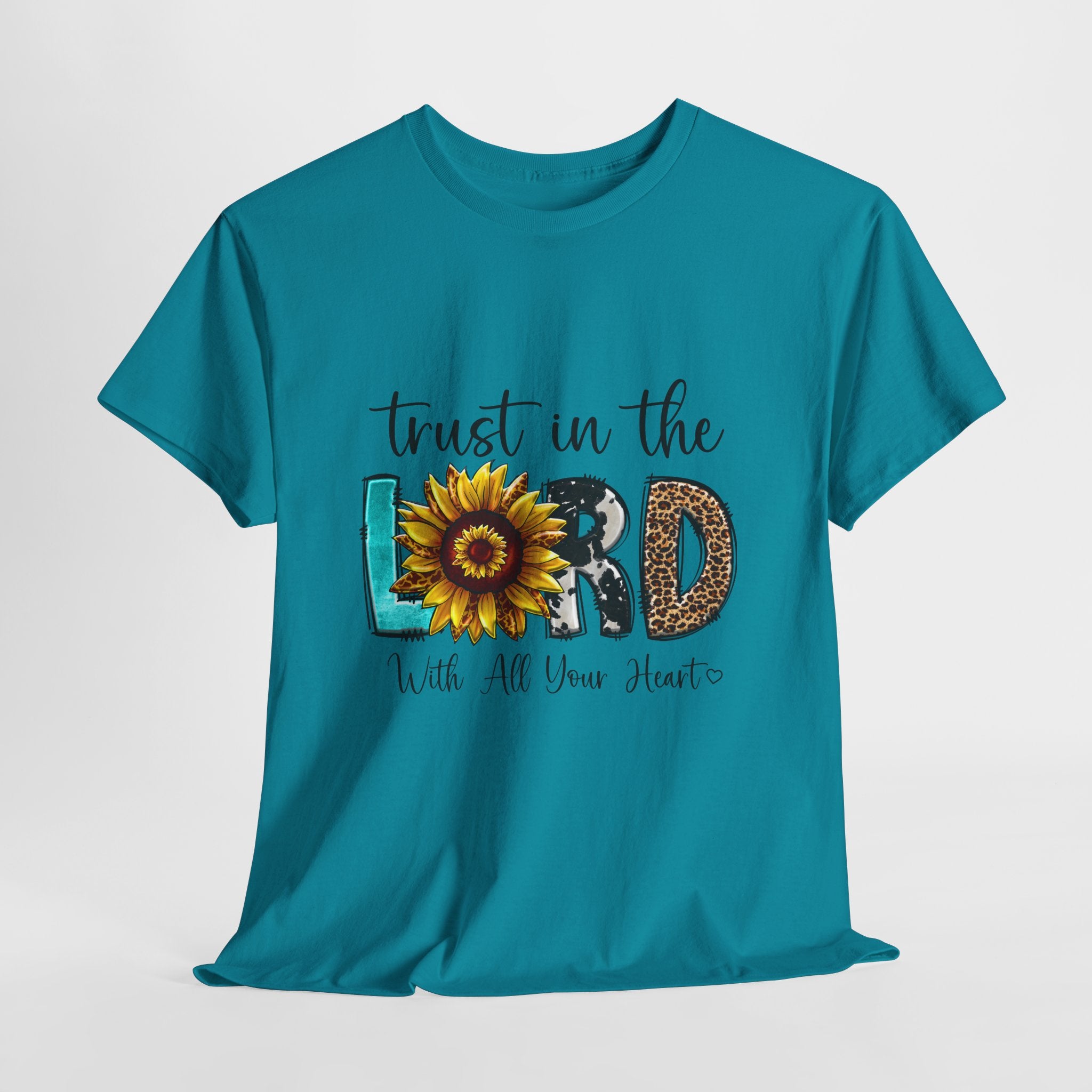 Trust in the Lord Unisex Heavy Cotton Tee, Spiritual T-Shirt, Faith Apparel, Gift for Believers, Inspirational Daily Wear