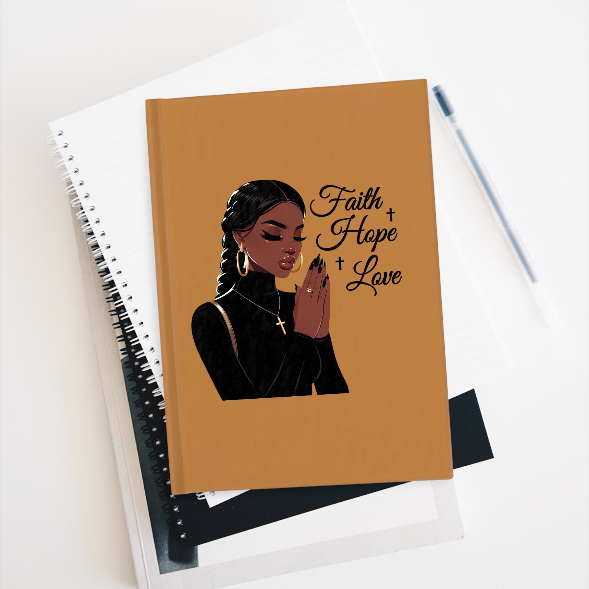 Faith, Hope & Love Journal - Inspirational Ruled Notebook, Affirmation Journal, Faith-Based Gift, Self-Care Diary, Christian Writing Book