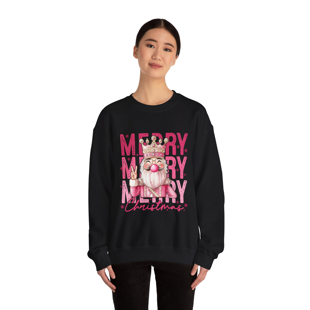 Merry Christmas Sweatshirt, Cozy Crew Neck, Holiday Gift, Unisex Apparel, Festive Fashion, Winter Wardrobe
