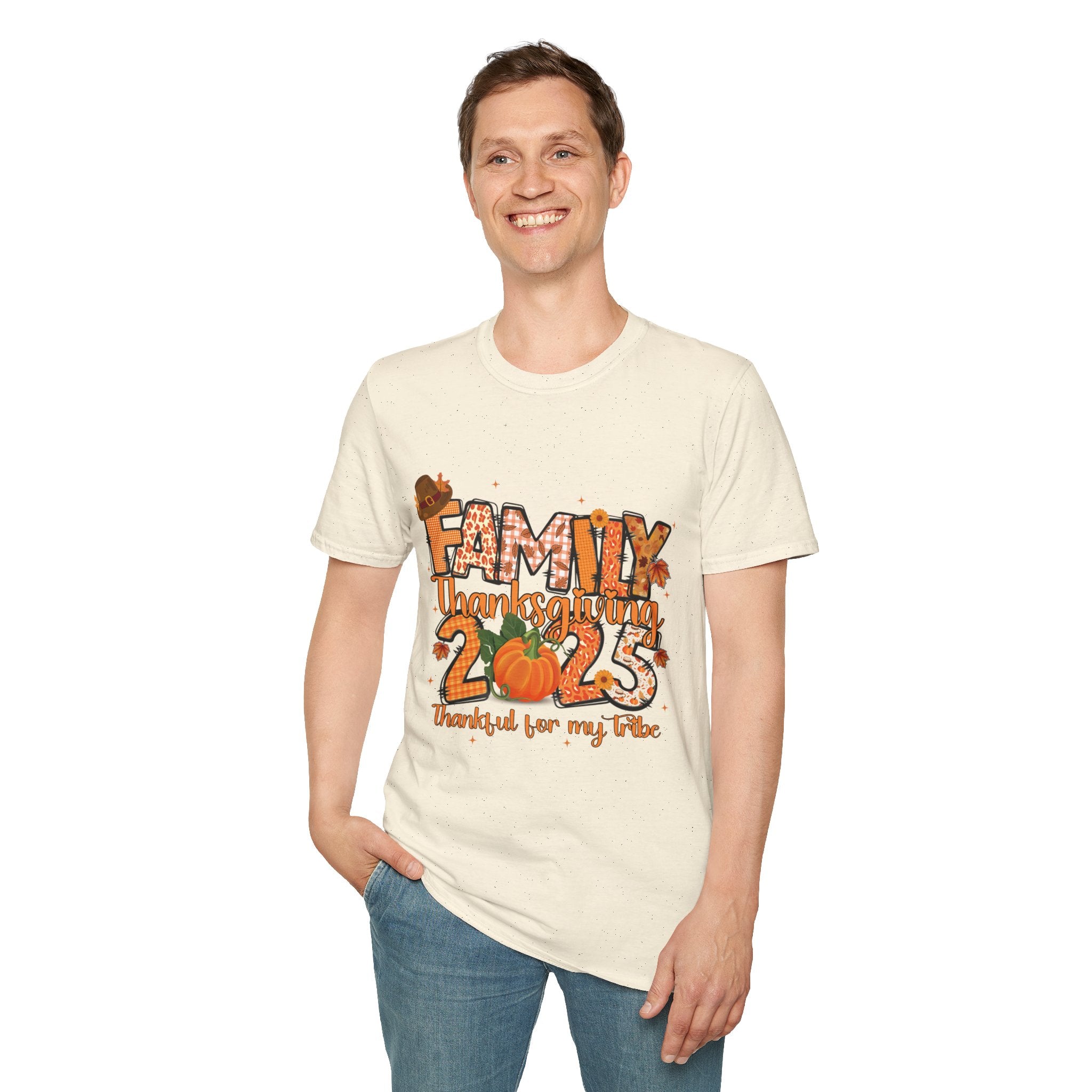 Thanksgiving Family T-Shirt, Family Gathering Tee, Fall Festivities Shirt, 2023 Thanks Tee, Cozy Holiday Apparel