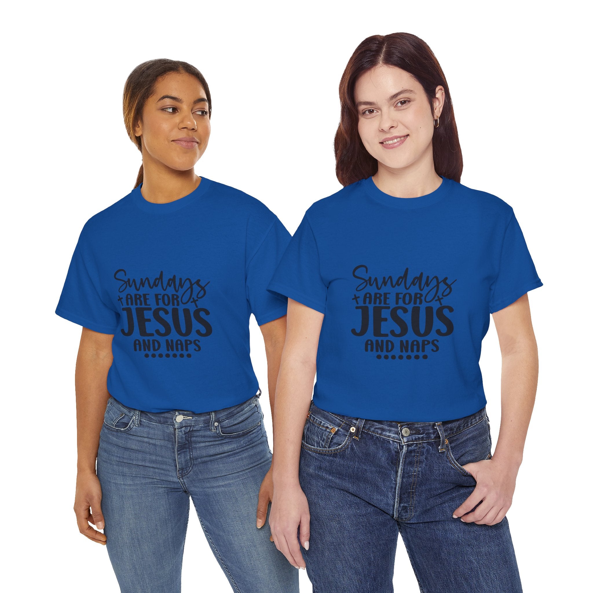 Jesus and Naps Tee, Funny Sunday T-Shirt, Christian Gift, Faith-Based Apparel, Relaxation Shirt, Unisex Cotton Top