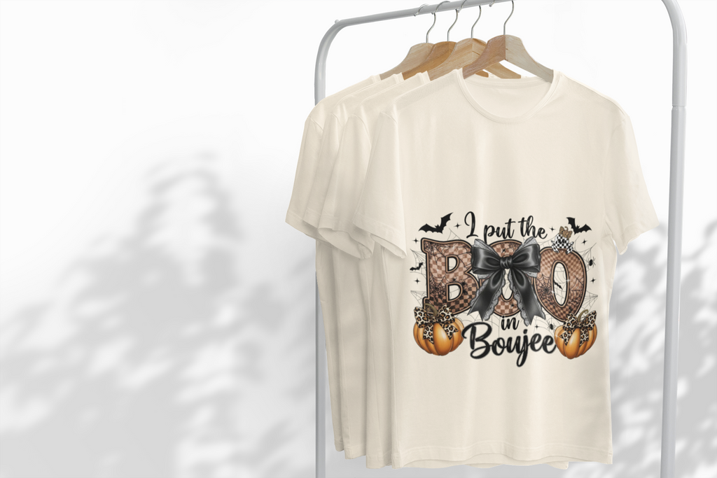 Boo-Boujee Halloween T-Shirt | Fun Unisex Tee, Trick or Treat, Halloween Party, Ghosts, Pumpkins, Spooky Vibes