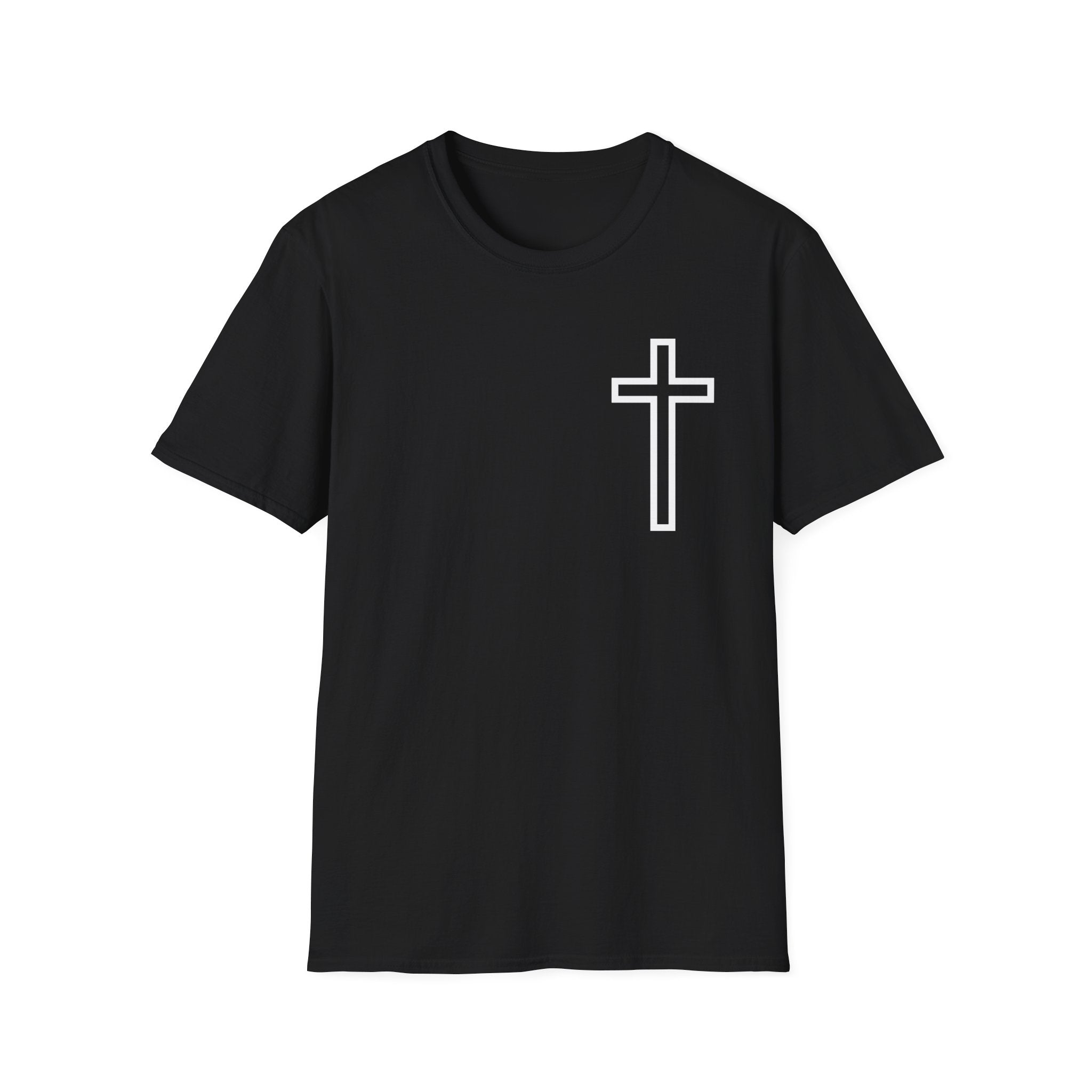Christian Cross T-Shirt — 'Man of God' Lion Graphic Tee (Husband, Dad, Protector)