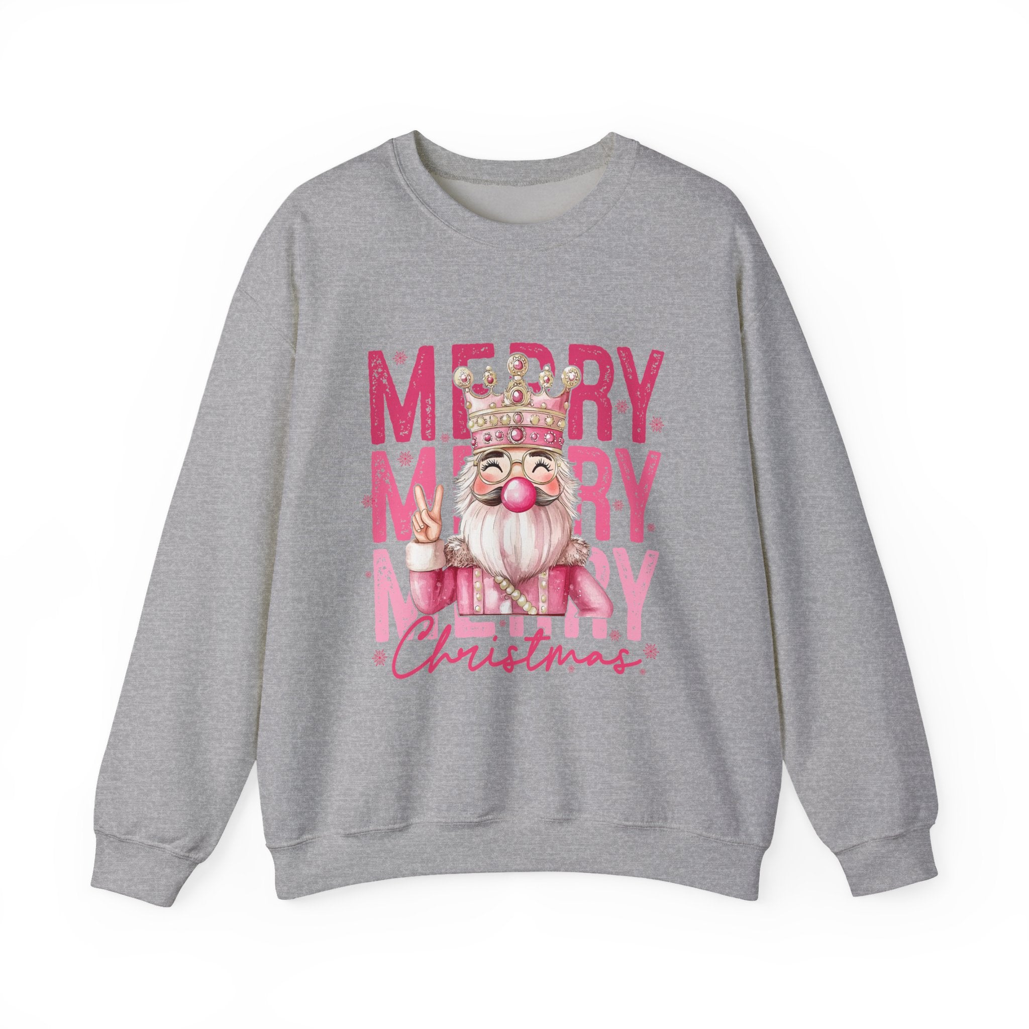 Merry Christmas Sweatshirt, Cozy Crew Neck, Holiday Gift, Unisex Apparel, Festive Fashion, Winter Wardrobe