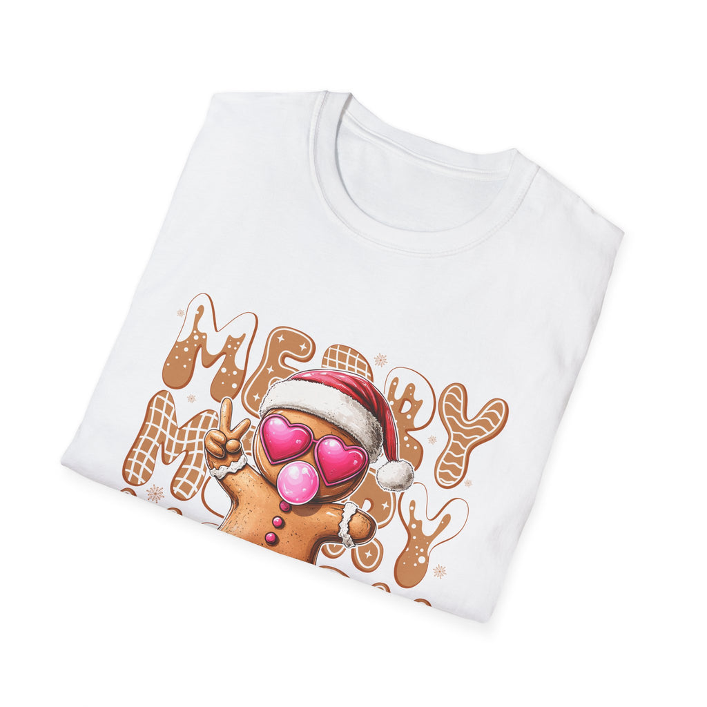 Merry Gingerbread Christmas T-Shirt, Cute Holiday Tee, Unisex Christmas Shirt, Festive Gift, Winter Apparel