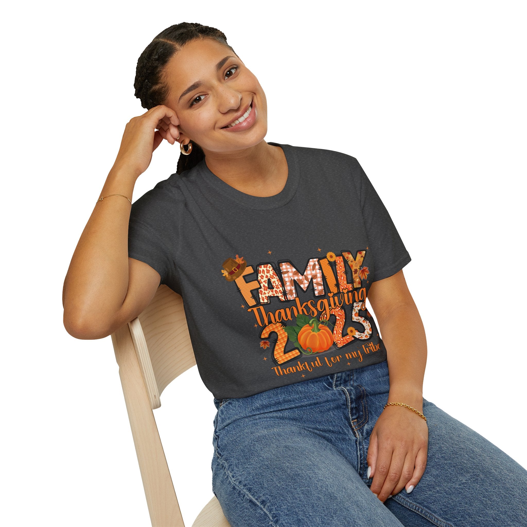 Thanksgiving Family T-Shirt, Family Gathering Tee, Fall Festivities Shirt, 2023 Thanks Tee, Cozy Holiday Apparel