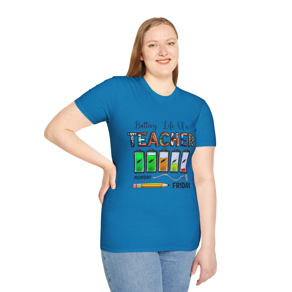 Teacher Life Unisex Softstyle T-Shirt | Funny Teacher Gift | Back to School Shirt | Teacher Appreciation | Casual Everyday Wear