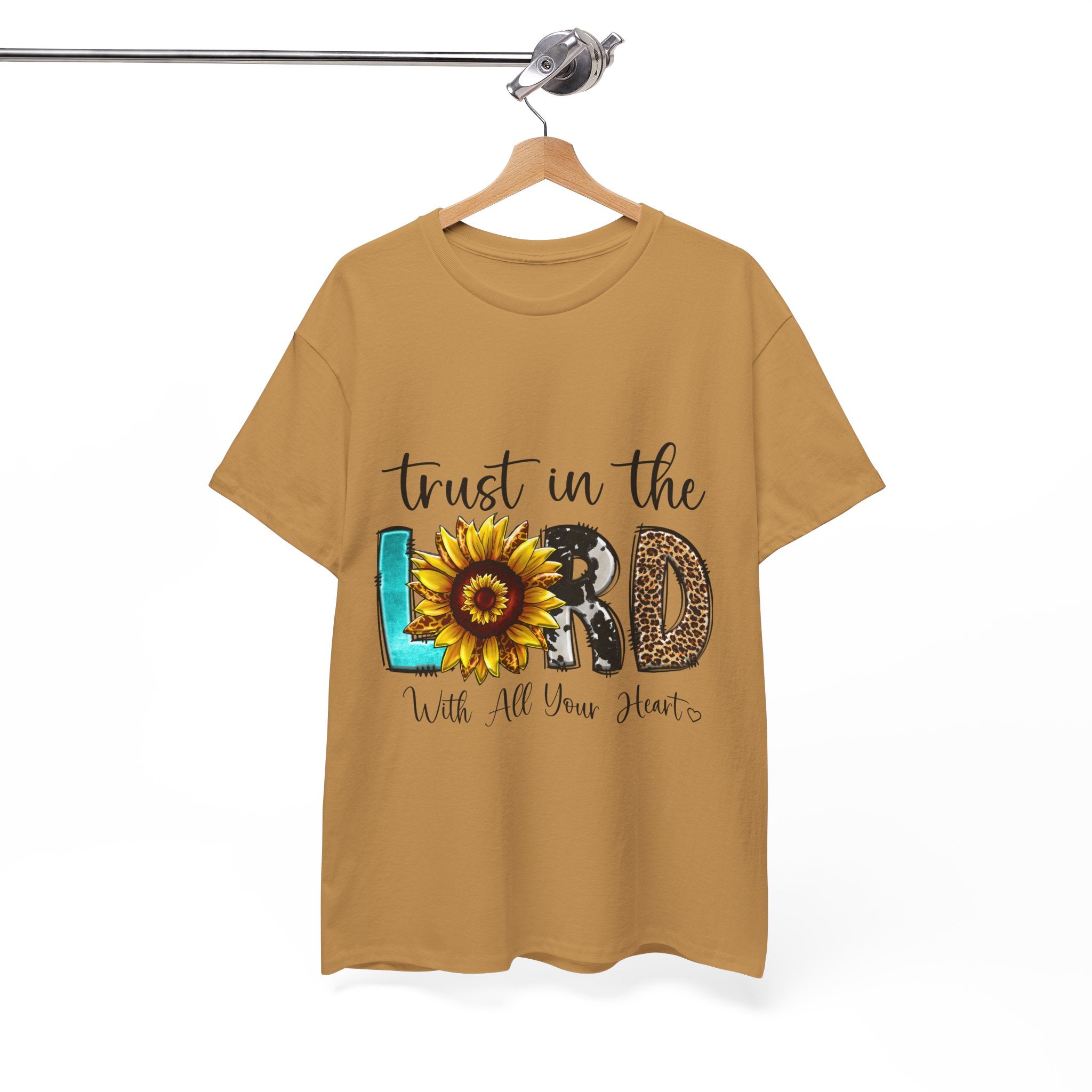 Trust in the Lord Unisex Heavy Cotton Tee, Spiritual T-Shirt, Faith Apparel, Gift for Believers, Inspirational Daily Wear