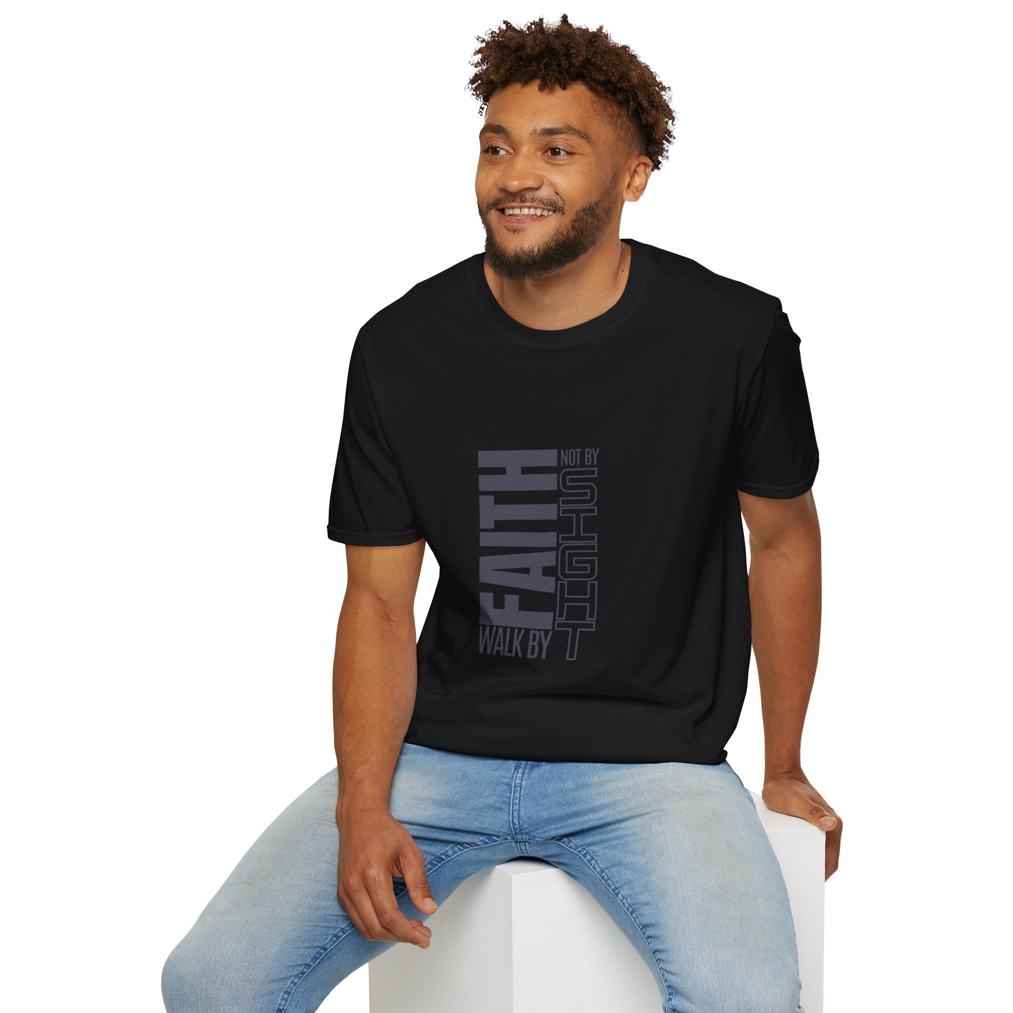 Faith T-Shirt — "Walk by Faith, Not by Sight" Christian Graphic Tee