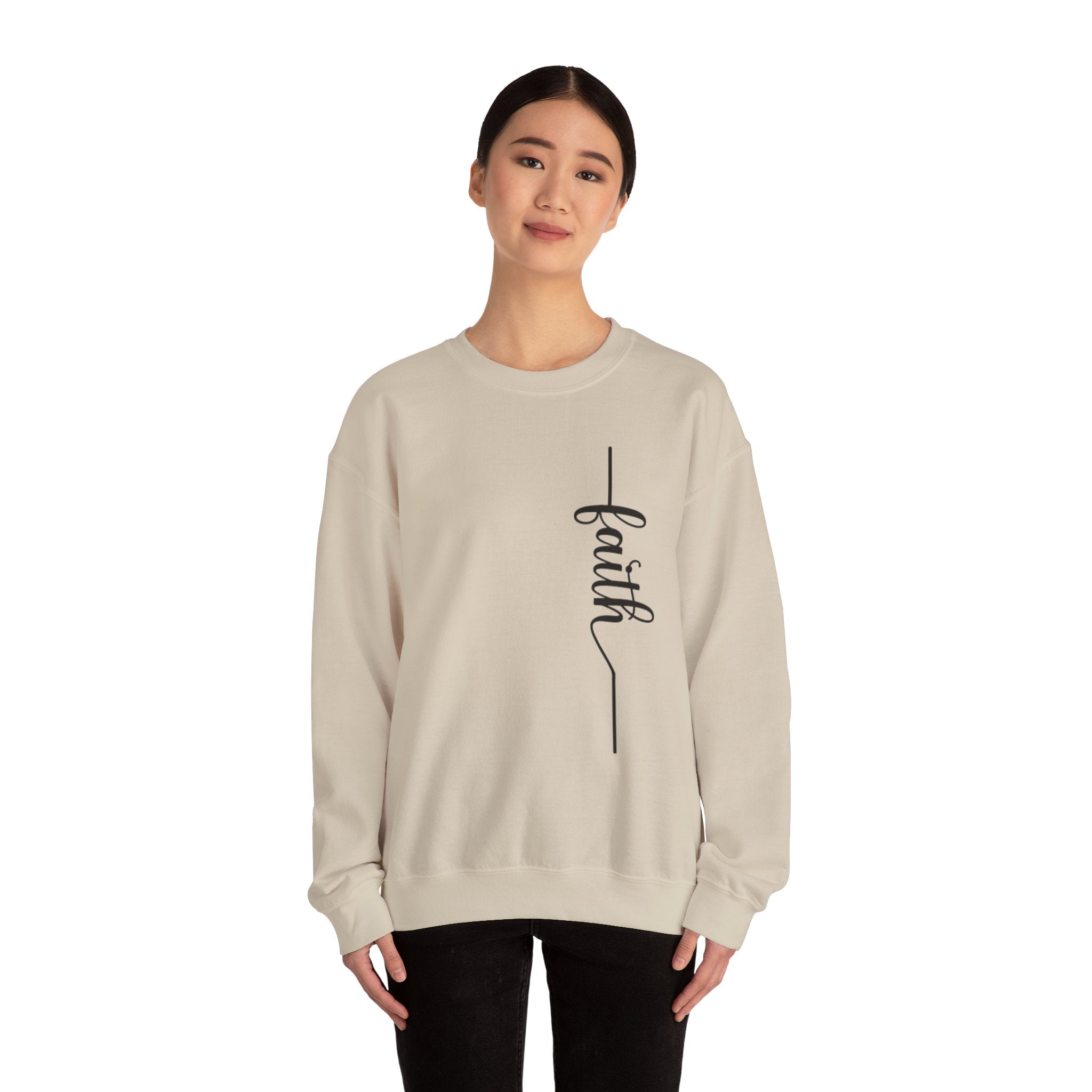 Faith-Inspired Unisex Crewneck Sweatshirt, Cozy Christian Apparel, Inspirational Gift, Casual Everyday Wear, Perfect for Holidays