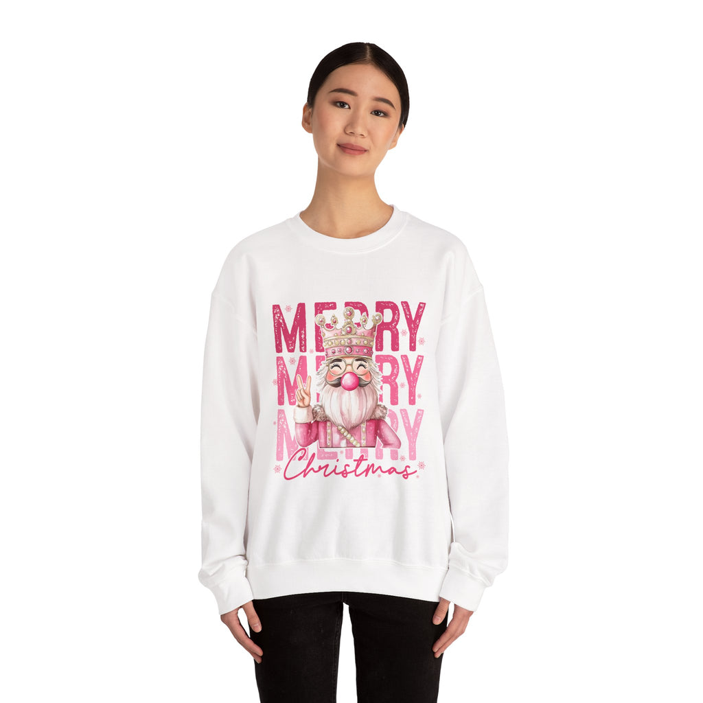 Merry Christmas Sweatshirt, Cozy Crew Neck, Holiday Gift, Unisex Apparel, Festive Fashion, Winter Wardrobe
